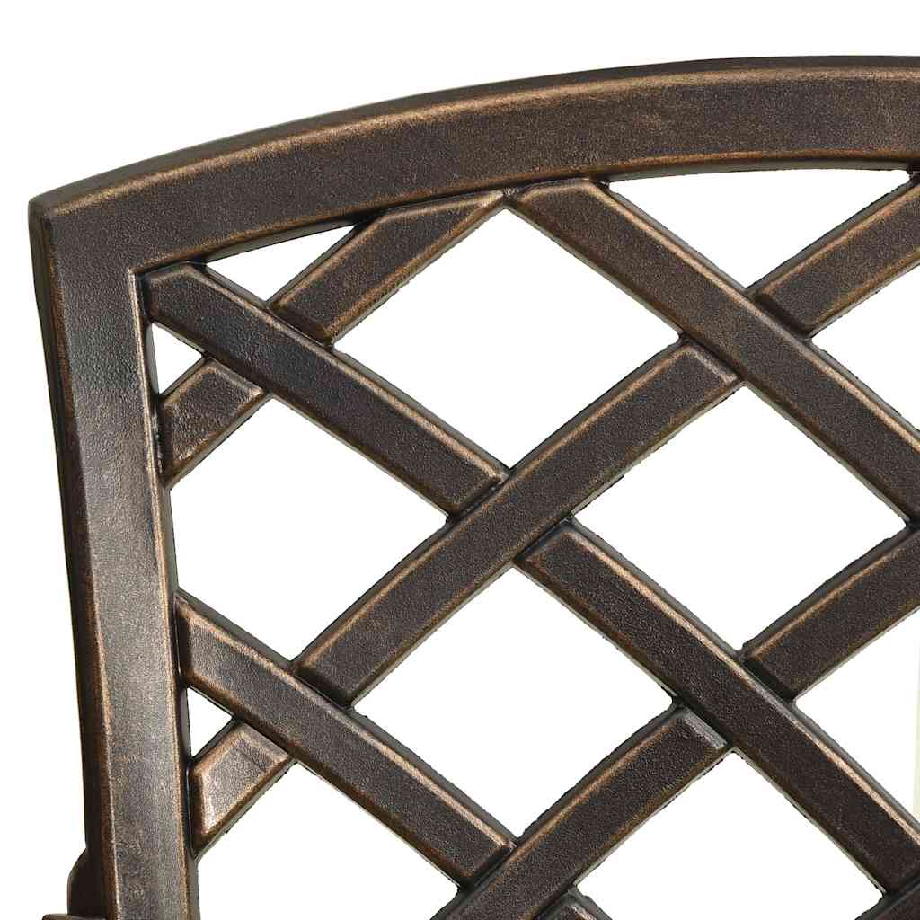 havestole 4 stk. støbt aluminium bronzefarvet