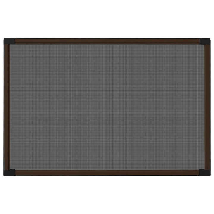 udvideligt insektnet til vinduer (75-143)x50 cm brun
