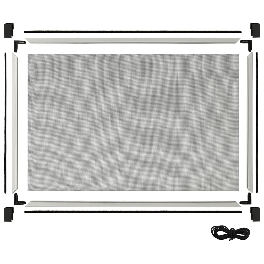 udvideligt insektnet til vinduer (100-193)x75 cm hvid