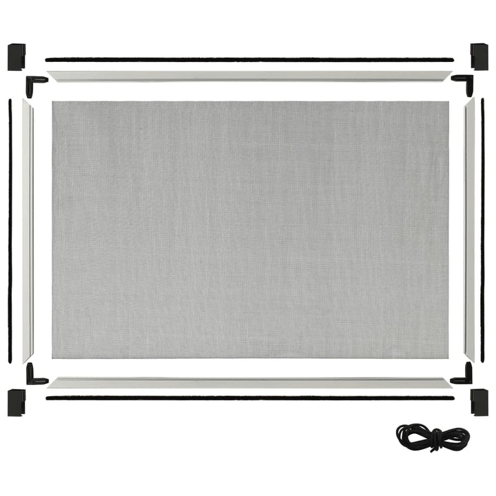 udvideligt insektnet til vinduer (100-193)x75 cm hvid