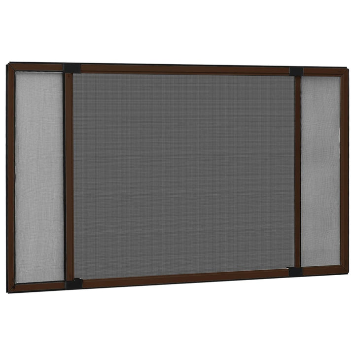 udvideligt insektnet til vinduer (100-193)x75 cm brun