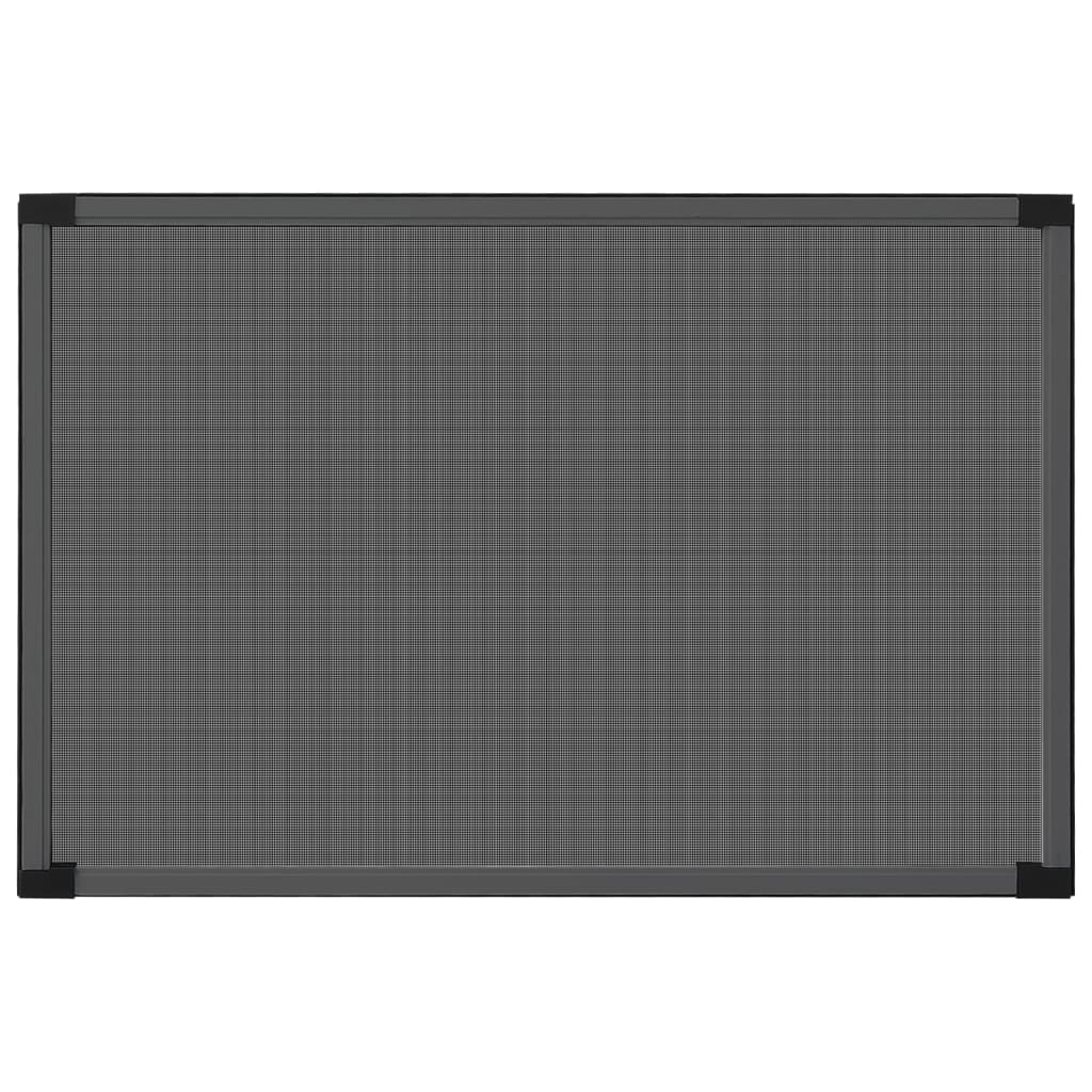 udvideligt insektnet til vinduer (100-193)x75 cm antracitgrå