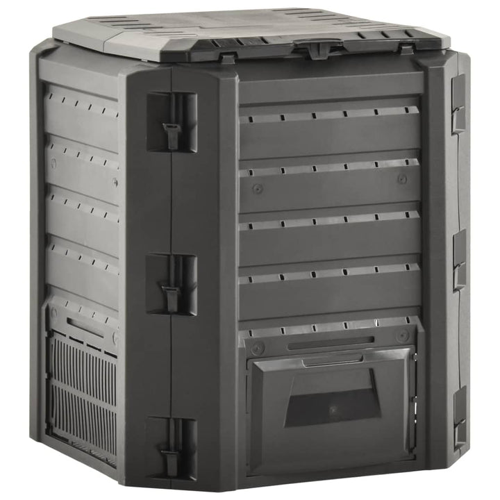 kompostbeholder 380 l sort