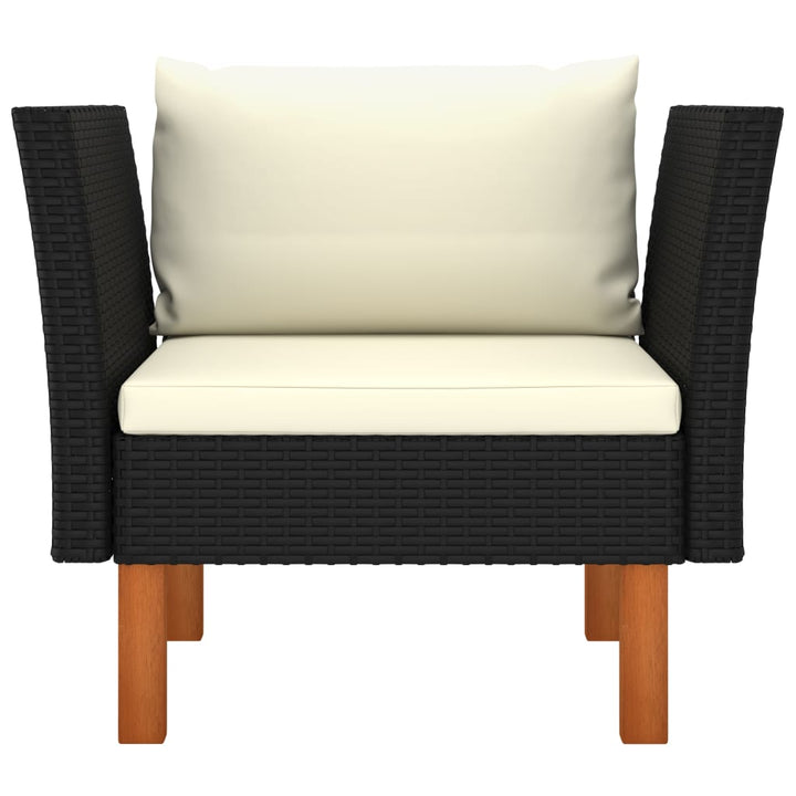 havesofa polyrattan og massivt eukalyptustræ