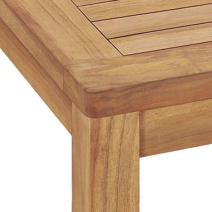 havebord 140x80x77 cm massivt teaktræ