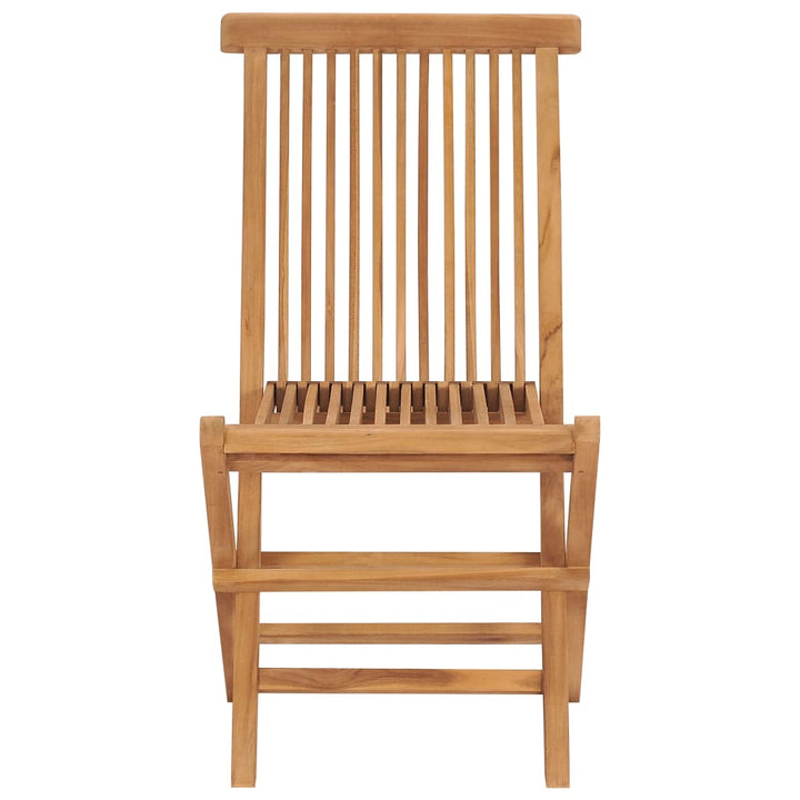 foldbare havestole 2 stk. massivt teaktræ