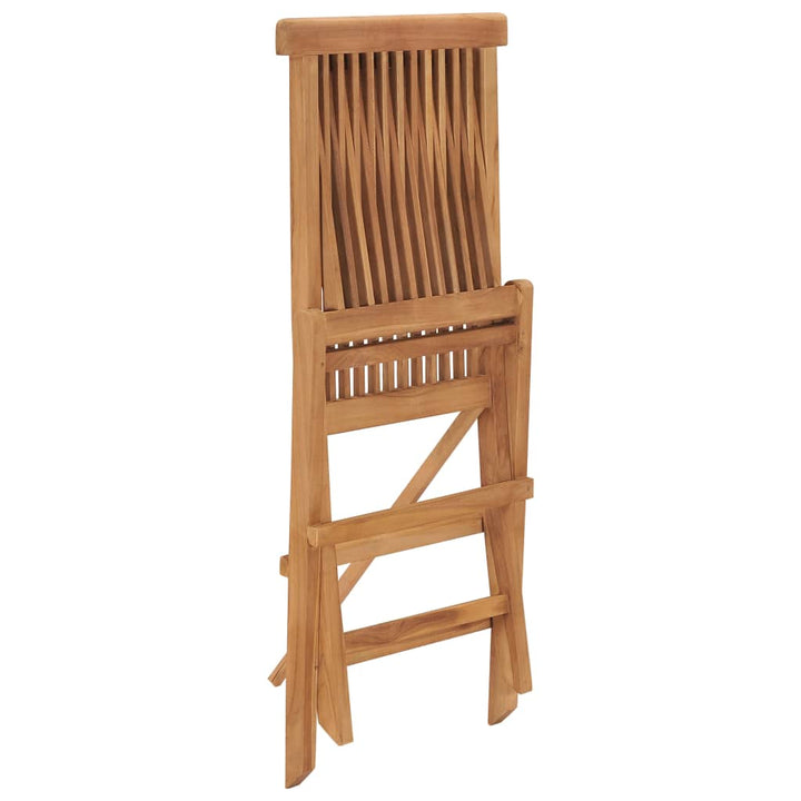 foldbare havestole 2 stk. massivt teaktræ