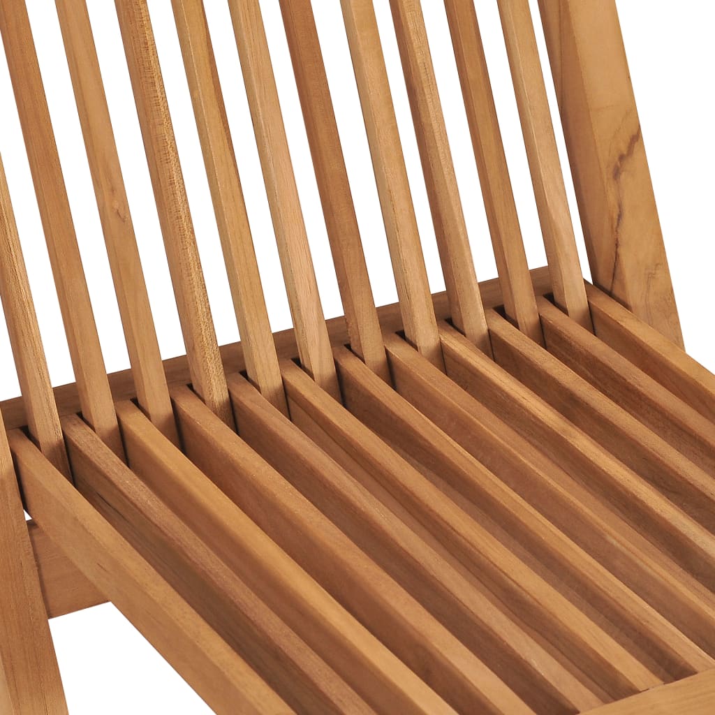 foldbare havestole 2 stk. massivt teaktræ