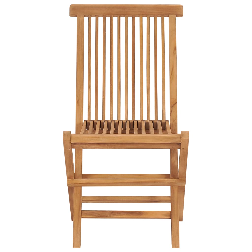 foldbare havestole 4 stk. massivt teaktræ