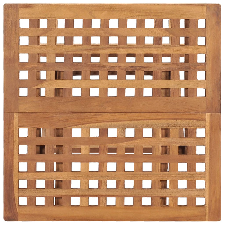 foldbart havebord 50x50x50 cm massivt teaktræ