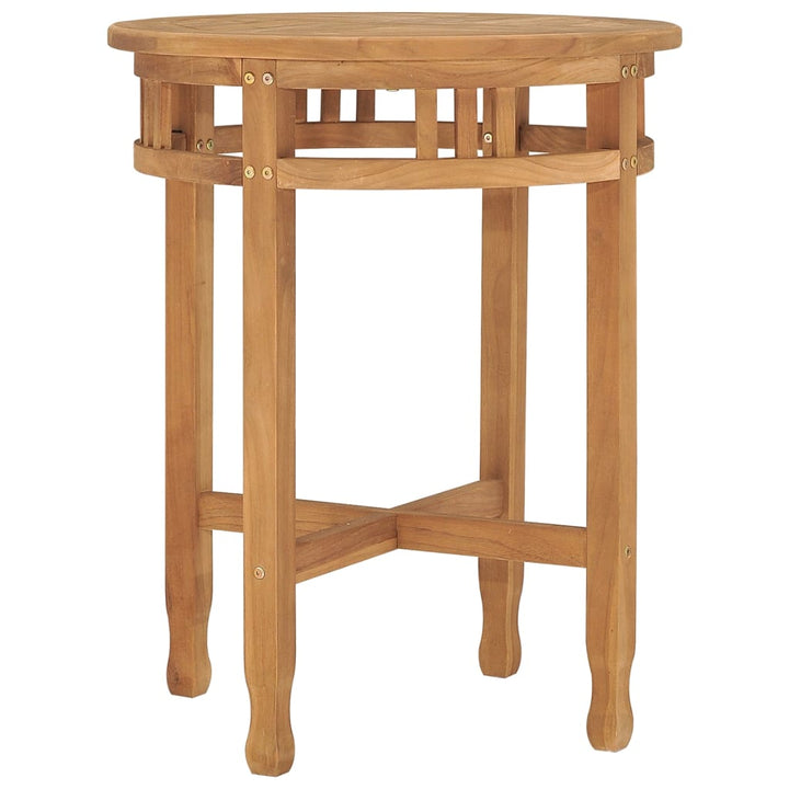 bistrobord Ø60x75,5 cm massivt teaktræ