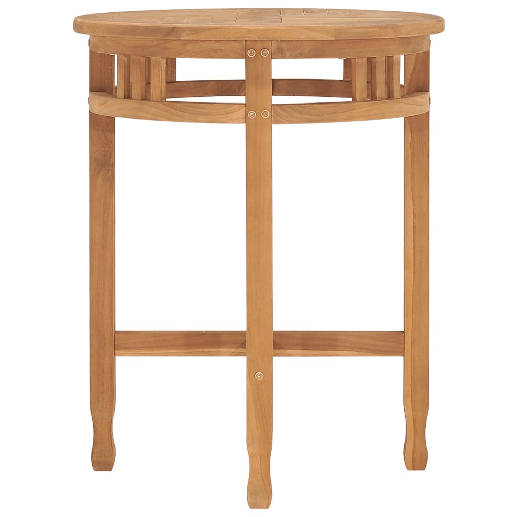 bistrobord Ø60x75,5 cm massivt teaktræ