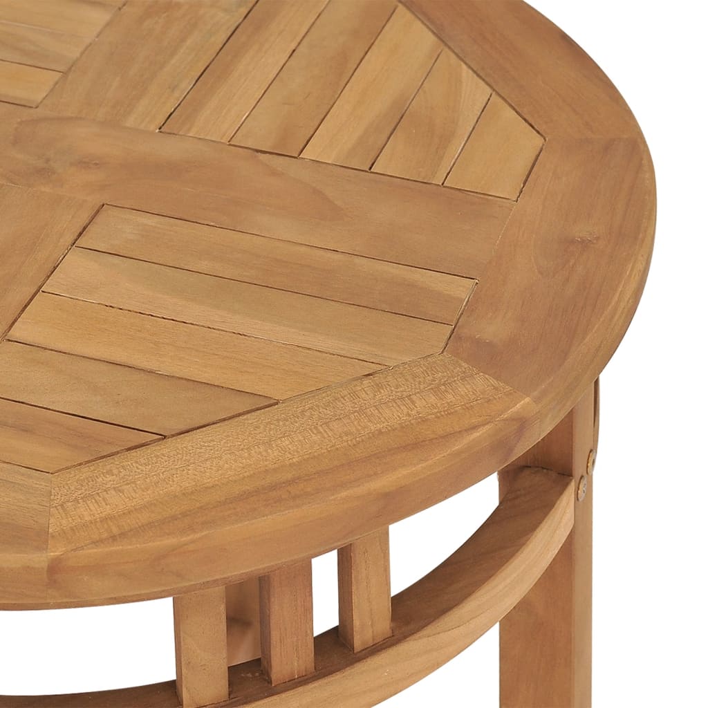bistrobord Ø60x75,5 cm massivt teaktræ