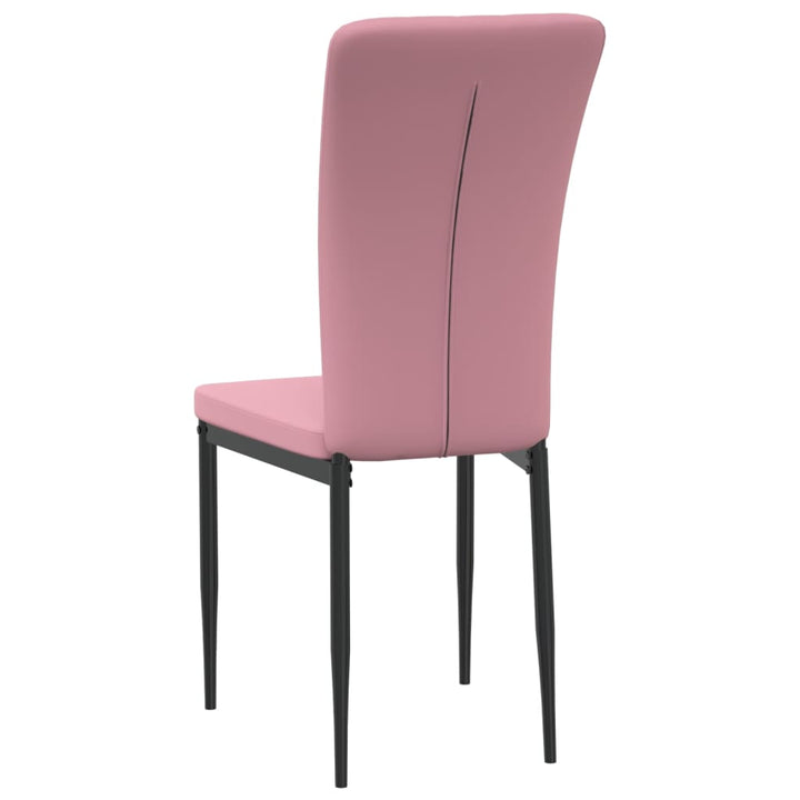 spisebordsstole 4 stk. velour lyserød