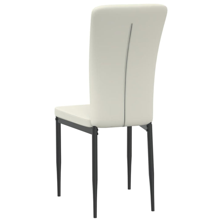 spisebordsstole 4 stk. velour cremefarvet