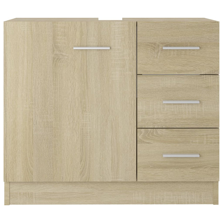 underskab til håndvask 63x30x54 cm konstrueret træ sonoma-eg
