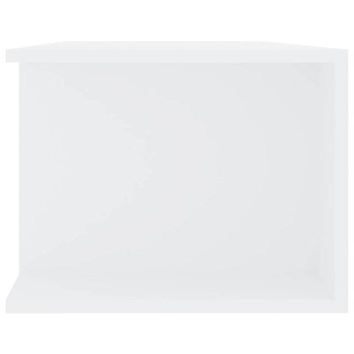 tv-skab med LED-lys 135x39x30 cm hvid