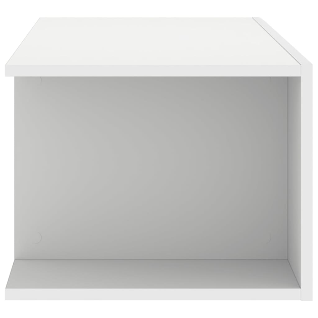 tv-skab med LED-lys 90x39x30 cm hvid