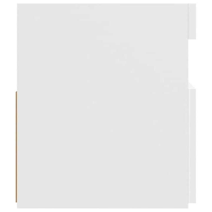 tv-skab med LED-lys 120x35x40 cm hvid