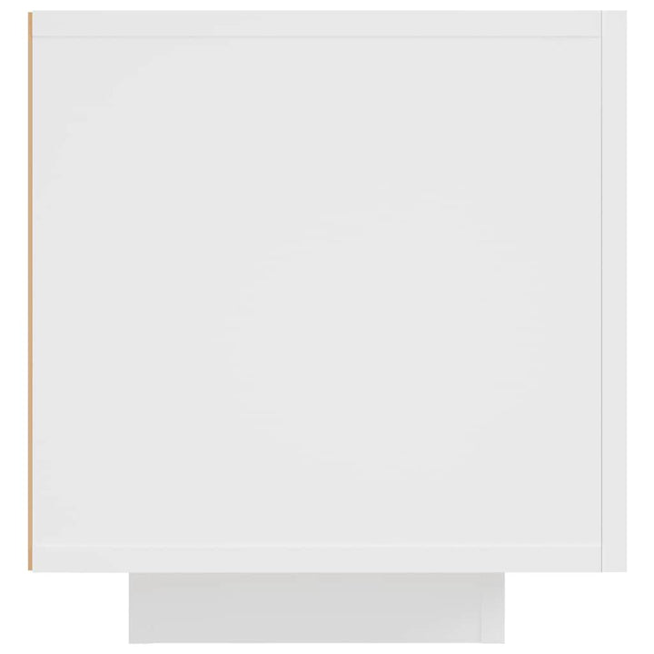 tv-skab med LED-lys 160x35x40 cm hvid