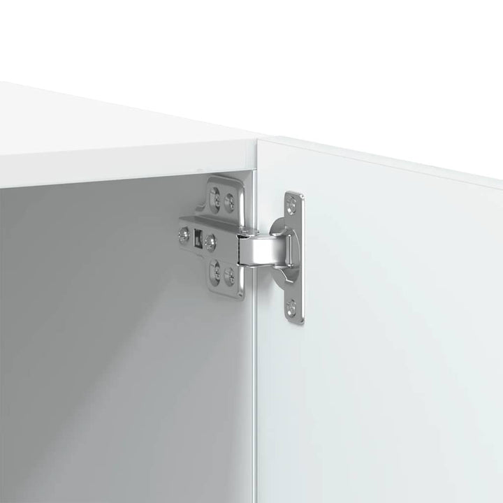 tv-bord 100x35x40 cm konstrueret træ hvid