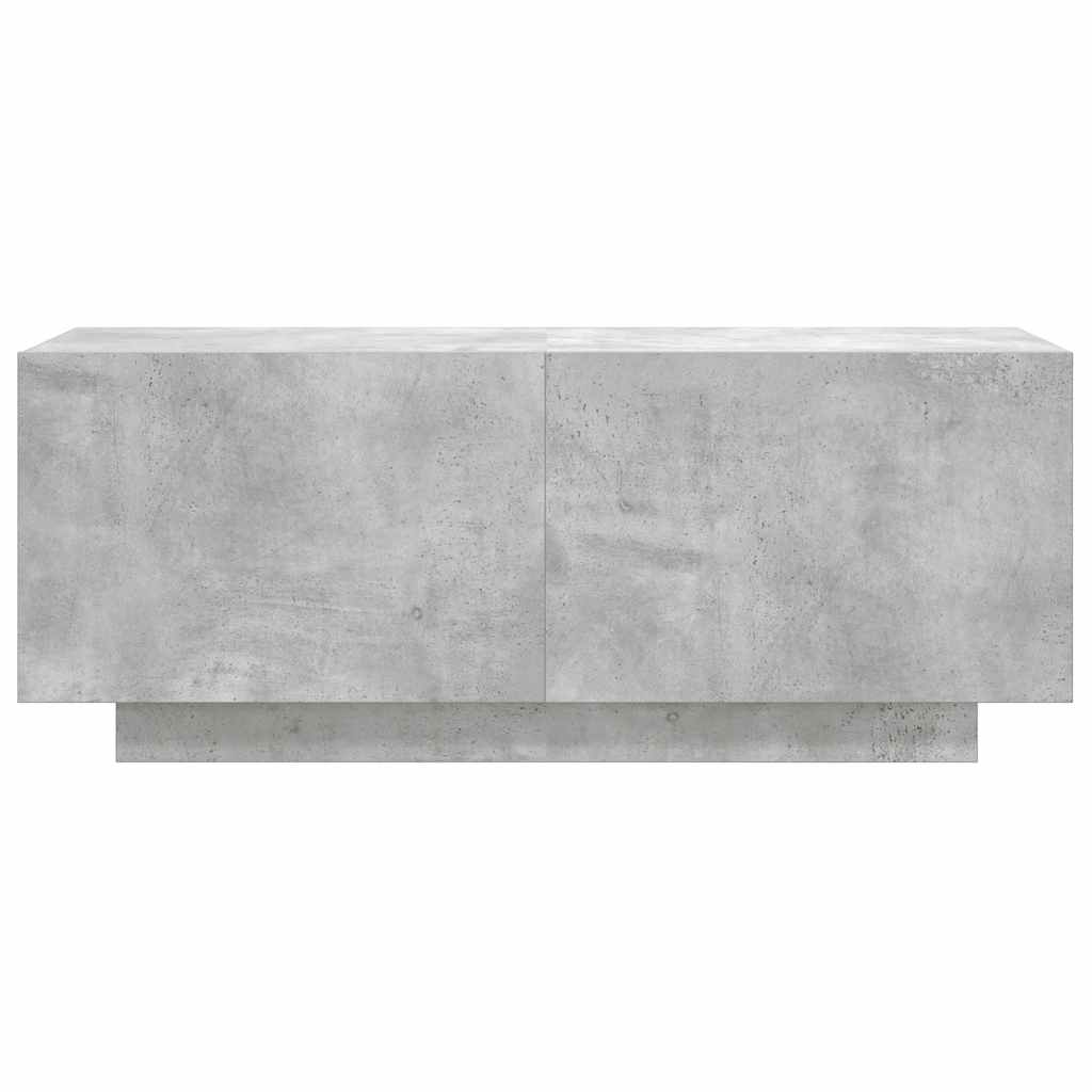 tv-bord 100x35x40 cm konstrueret træ betongrå