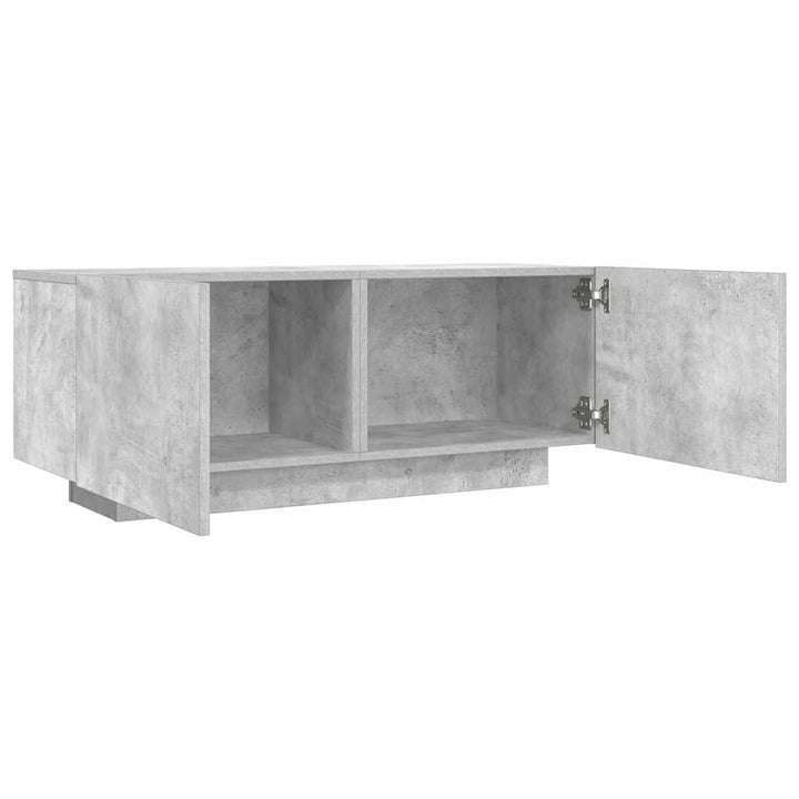 tv-bord 100x35x40 cm konstrueret træ betongrå