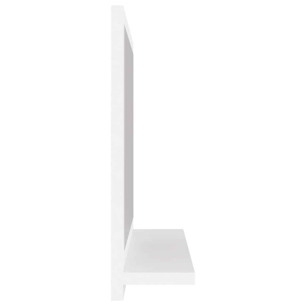 badeværelsesspejl 40x10,5x37 cm konstrueret træ hvid