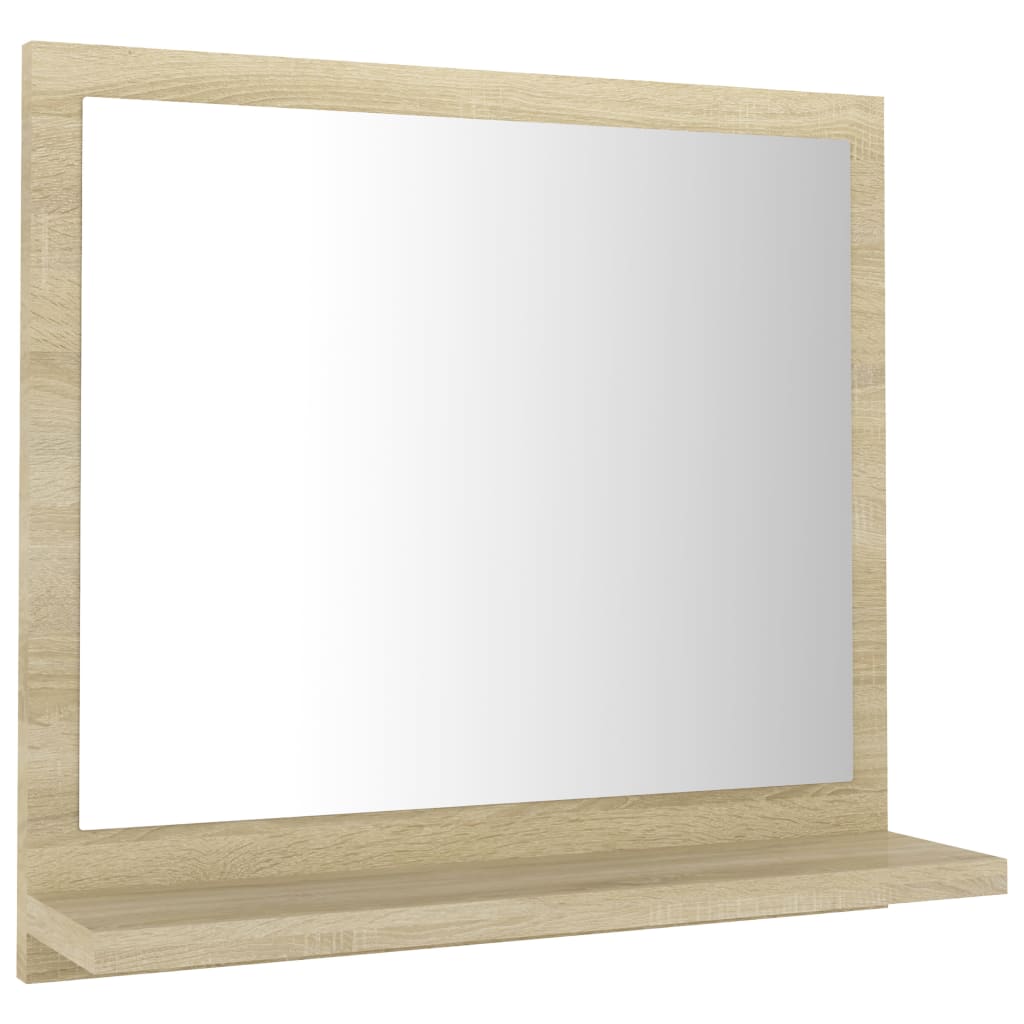 badeværelsesspejl 40x10,5x37 cm konstrueret træ sonoma-eg