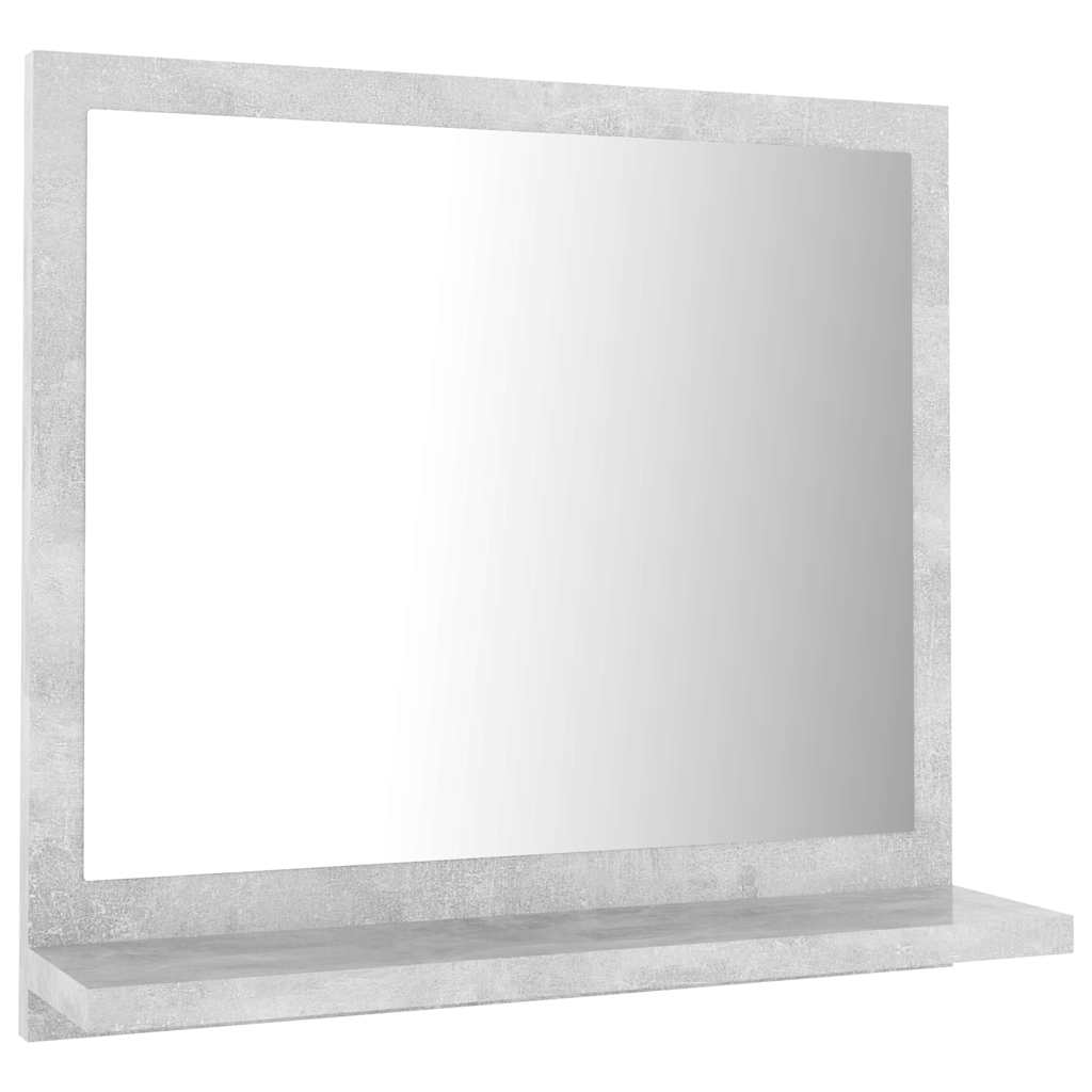 badeværelsesspejl 40x10,5x37 cm konstrueret træ betongrå