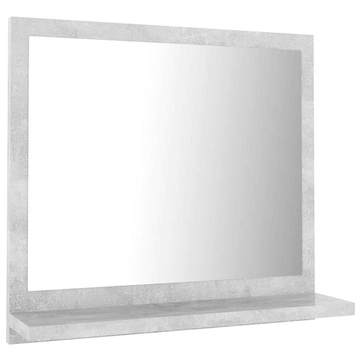 badeværelsesspejl 40x10,5x37 cm konstrueret træ betongrå