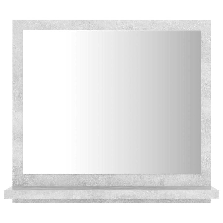 badeværelsesspejl 40x10,5x37 cm konstrueret træ betongrå