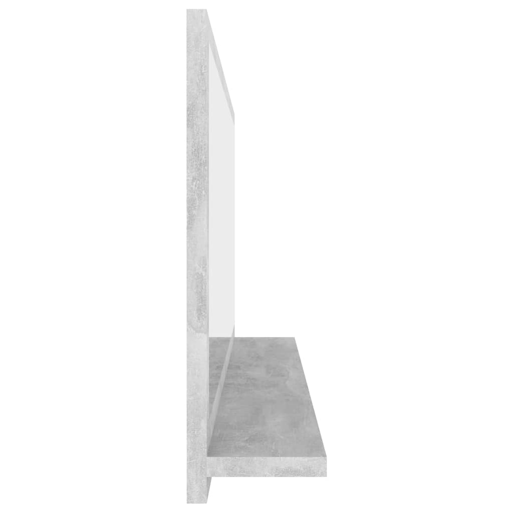 badeværelsesspejl 90x10,5x37 cm konstrueret træ betongrå