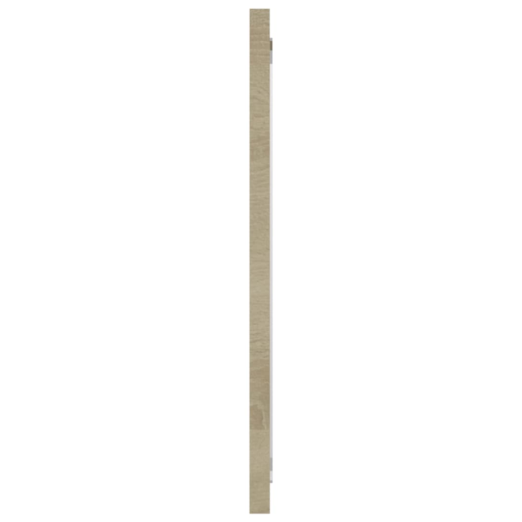 badeværelsesspejl 80x1,5x37 cm spånplade sonoma-eg