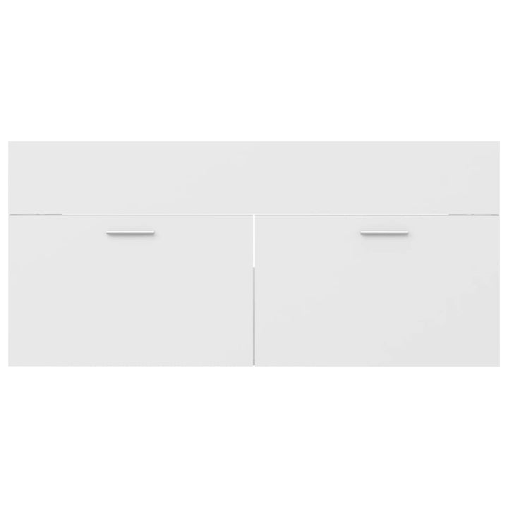 skab til håndvask 100x38,5x46 cm konstrueret træ hvid