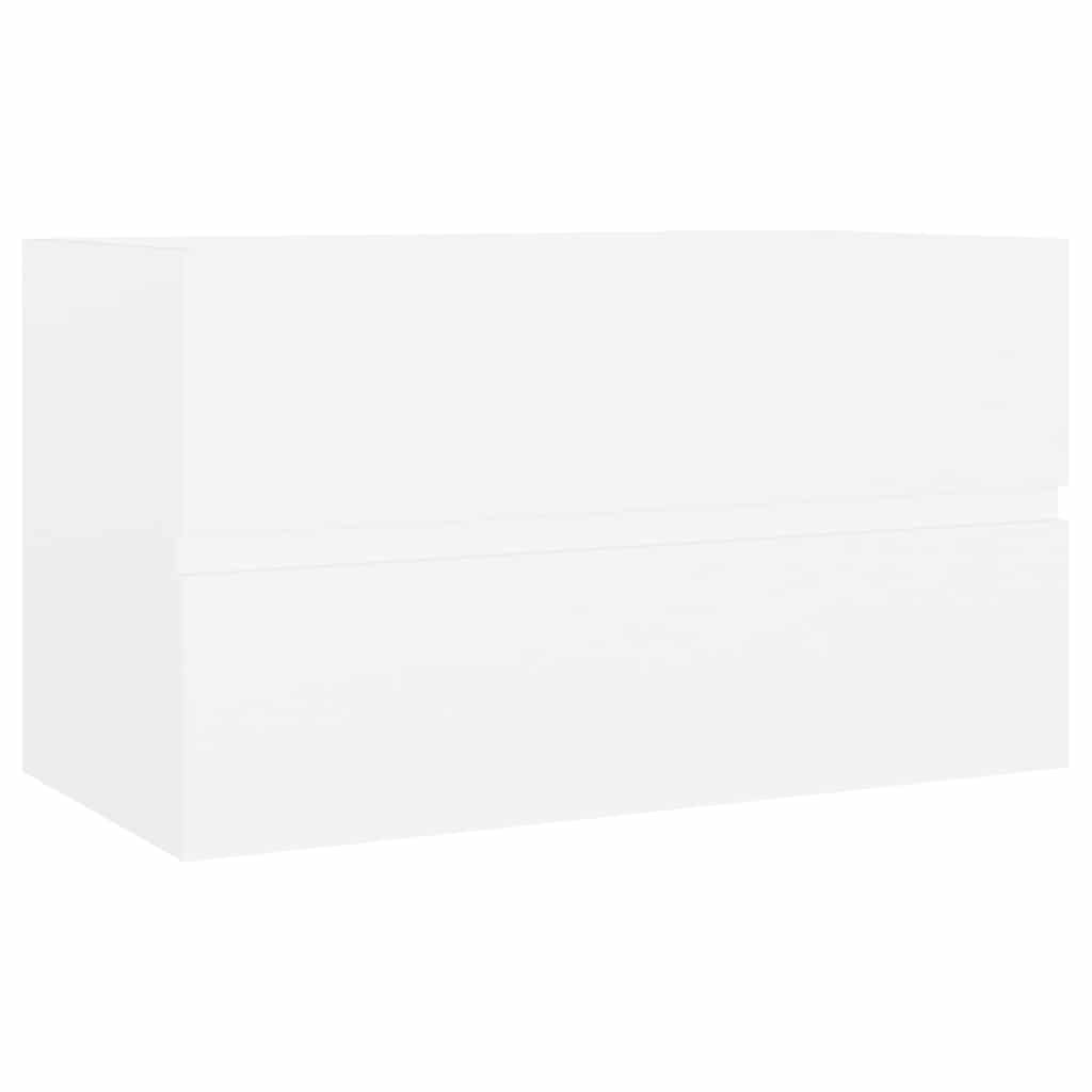 skab til håndvask 80x38,5x45 cm konstrueret træ hvid