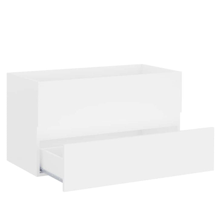skab til håndvask 80x38,5x45 cm konstrueret træ hvid