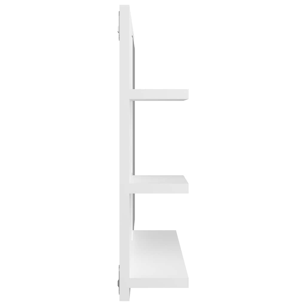 badeværelsesspejl 60x10,5x45 cm konstrueret træ hvid