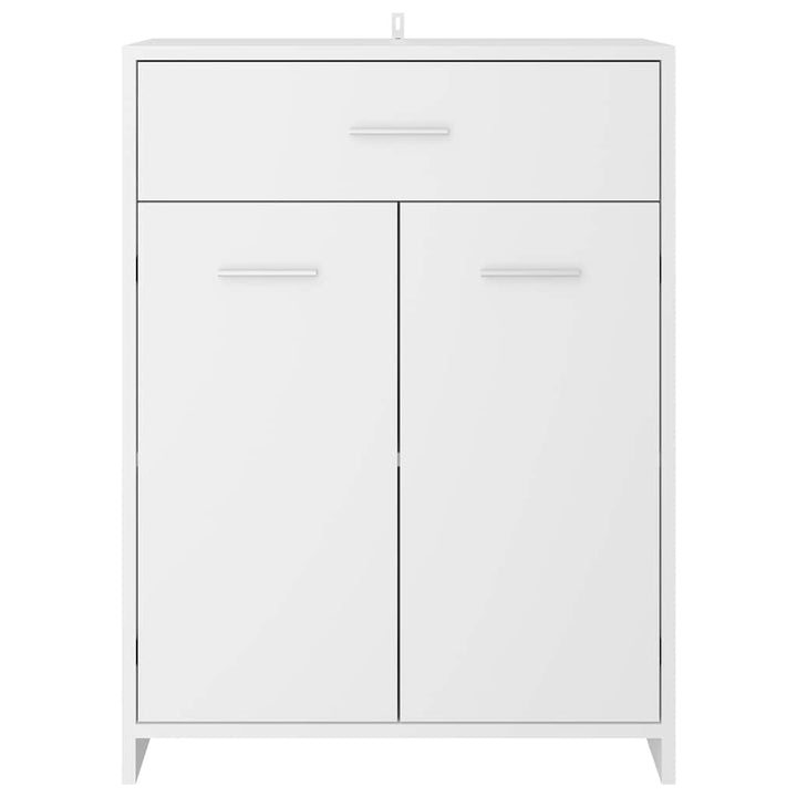 badeværelsesskab 60x33x80 cm konstrueret træ hvid