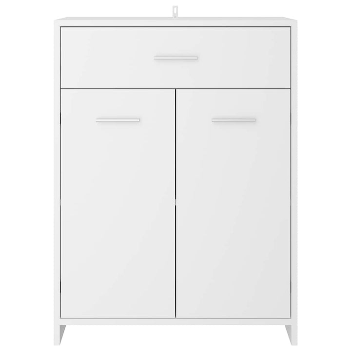 badeværelsesskab 60x33x80 cm konstrueret træ hvid