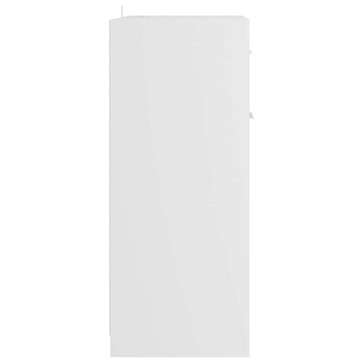badeværelsesskab 60x33x80 cm konstrueret træ hvid