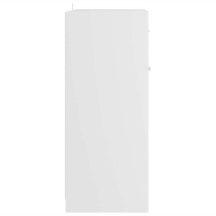 badeværelsesskab 60x33x80 cm konstrueret træ hvid
