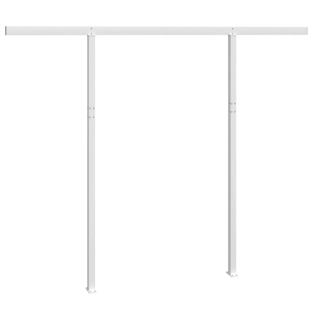 markisestolpesæt 300x245 cm jern hvid