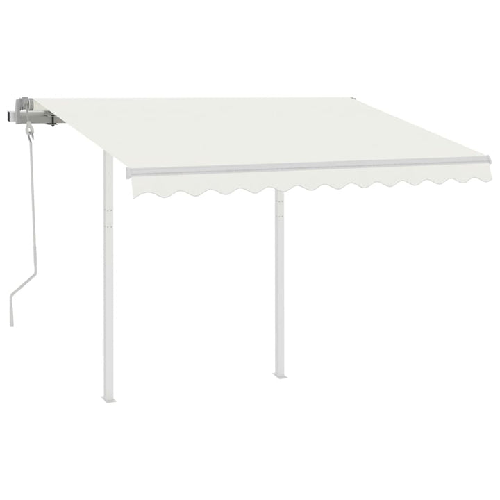 markisestolpesæt 300x245 cm jern hvid