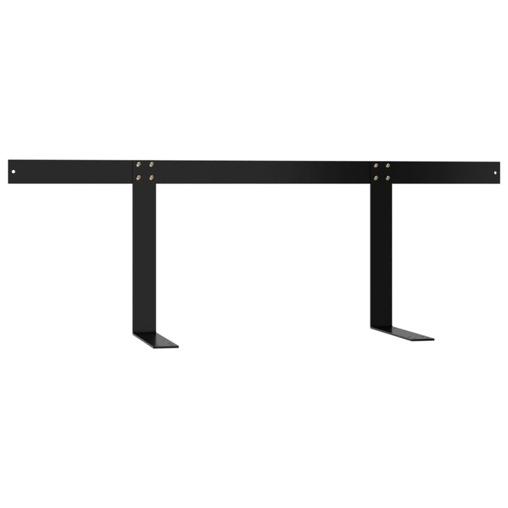 ryglæn til pallesofa 110 cm jern sort