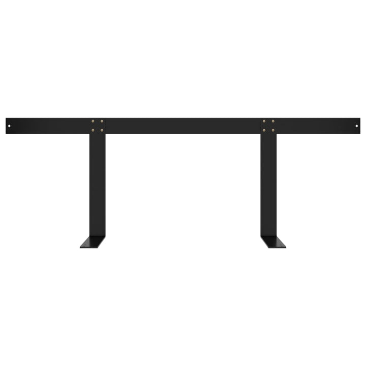 ryglæn til pallesofa 110 cm jern sort