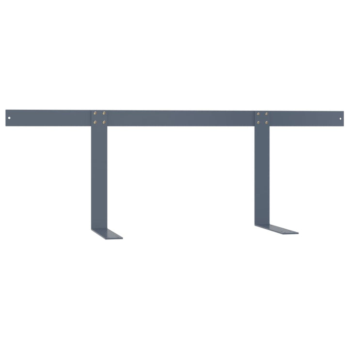 ryglæn til pallesofa 110 cm jern lysegrå