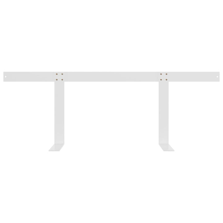 ryglæn til pallesofa 110 cm jern hvid