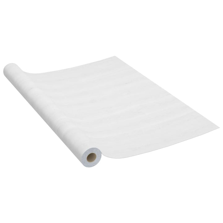 selvklæbende dørfolie 4 stk. 210x90 cm PVC hvidt træ