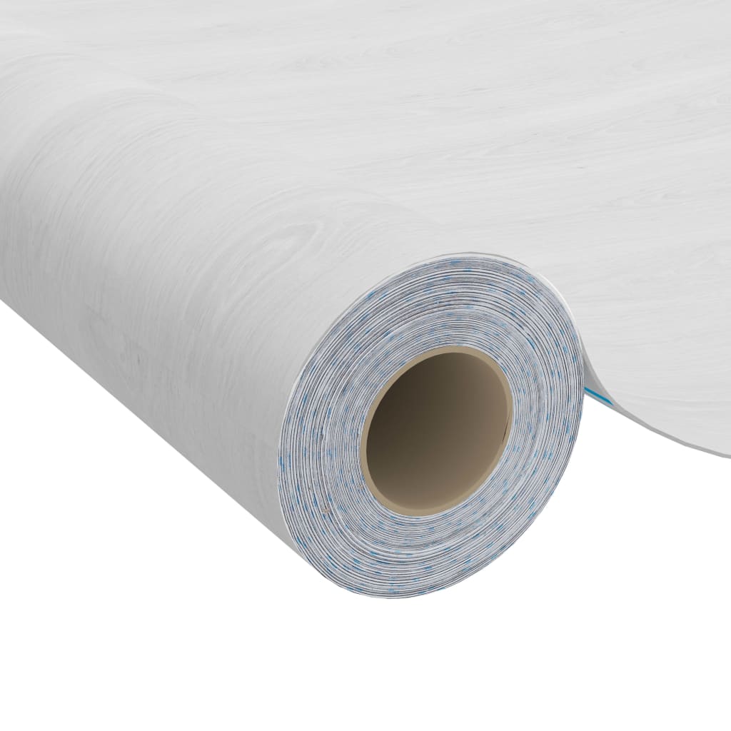 selvklæbende dørfolie 4 stk. 210x90 cm PVC hvidt træ